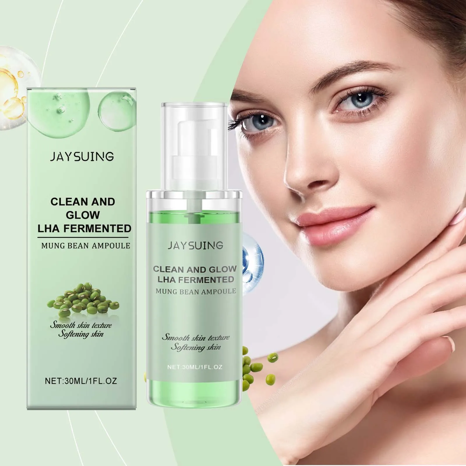 

Mung Bean Soothing Essence Long Lasting Hydration Gentle Exfoliation Improve Skin Condition Nourish Facial Moisturizing Serum