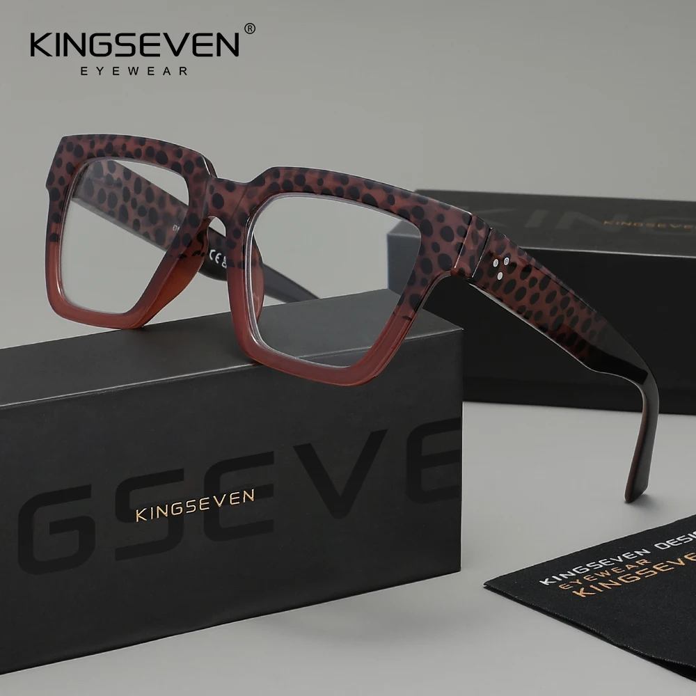 

KINGSEVEN женские модные очки для чтения + 1,0 ~ + 3,5 очки по рецепту для дальнозоркости с оптическими линзами ретро квадратные очки для пресбиопии