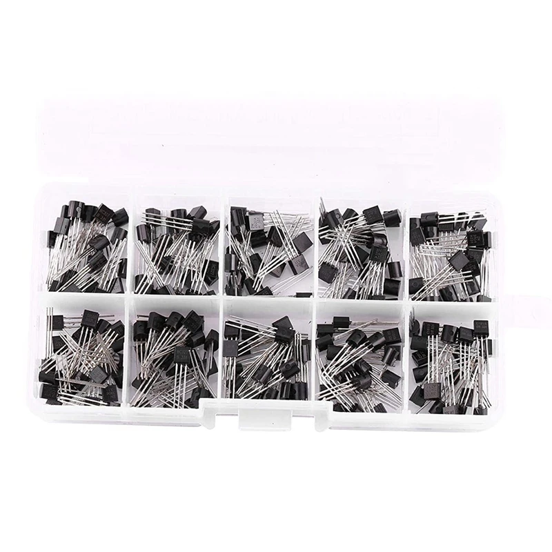 200 قطعة BC337 إلى C1815 طقم الترانزستور ترانزستورات السيليكون NPN TO-92 PNP