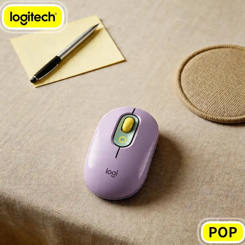 High Accuracy Tracking Wireless Mouse Logitech M350 POP Light Weight For Notebook PC Mac Office Home Usage