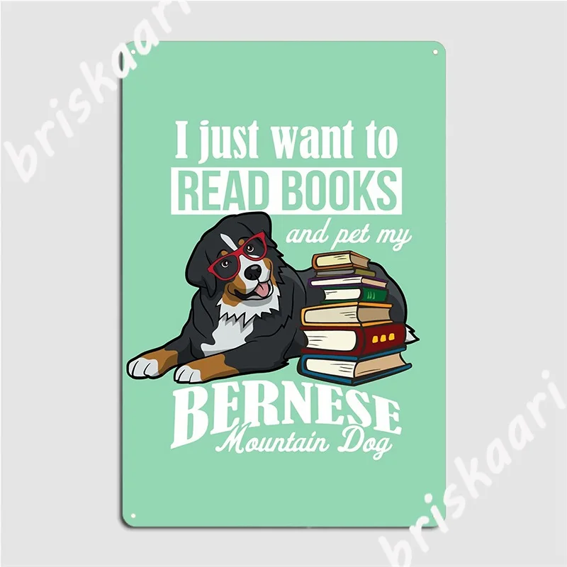 Bernese Mountain Dog Metal Sign Cinema Kitchen Wall Plaques Design Tin Sign Poster