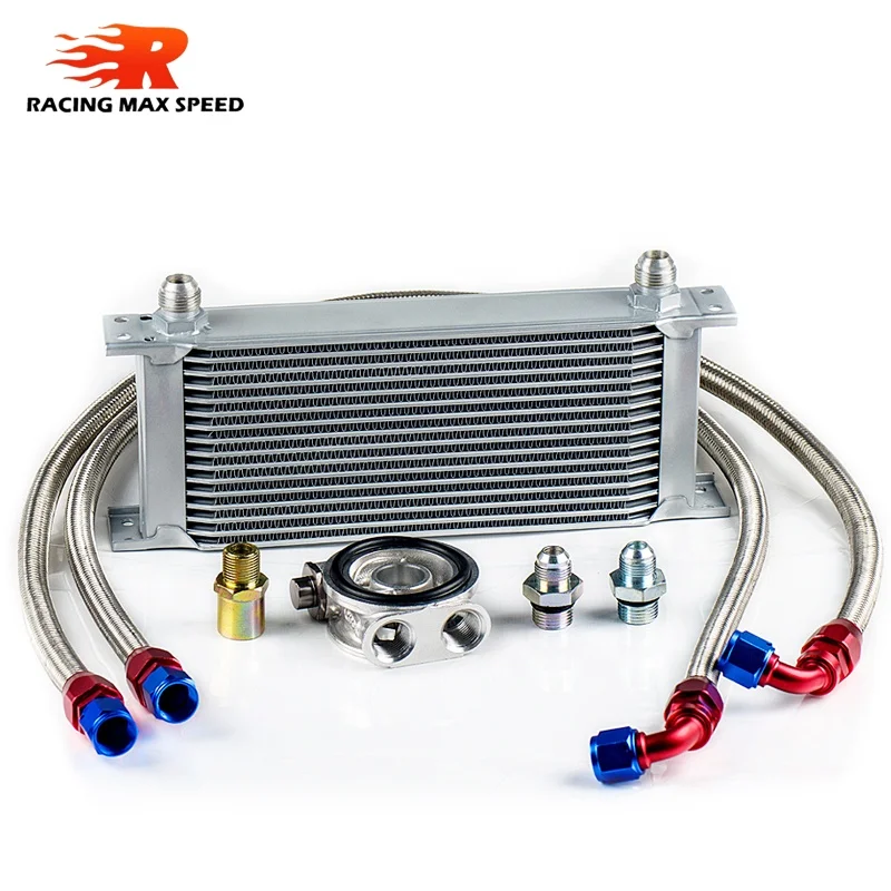 wholesale universal racing car row 16 excavator hydraulic oil cooler  m-sw7-an10-16