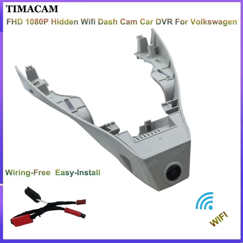 TIMACAM For Volkswagen VW T-Roc AC7 A11 2017 2018 2019 2020 2021 2022 Video Recorder Dash Cam Camera FHD Car Dvr Plug and Play