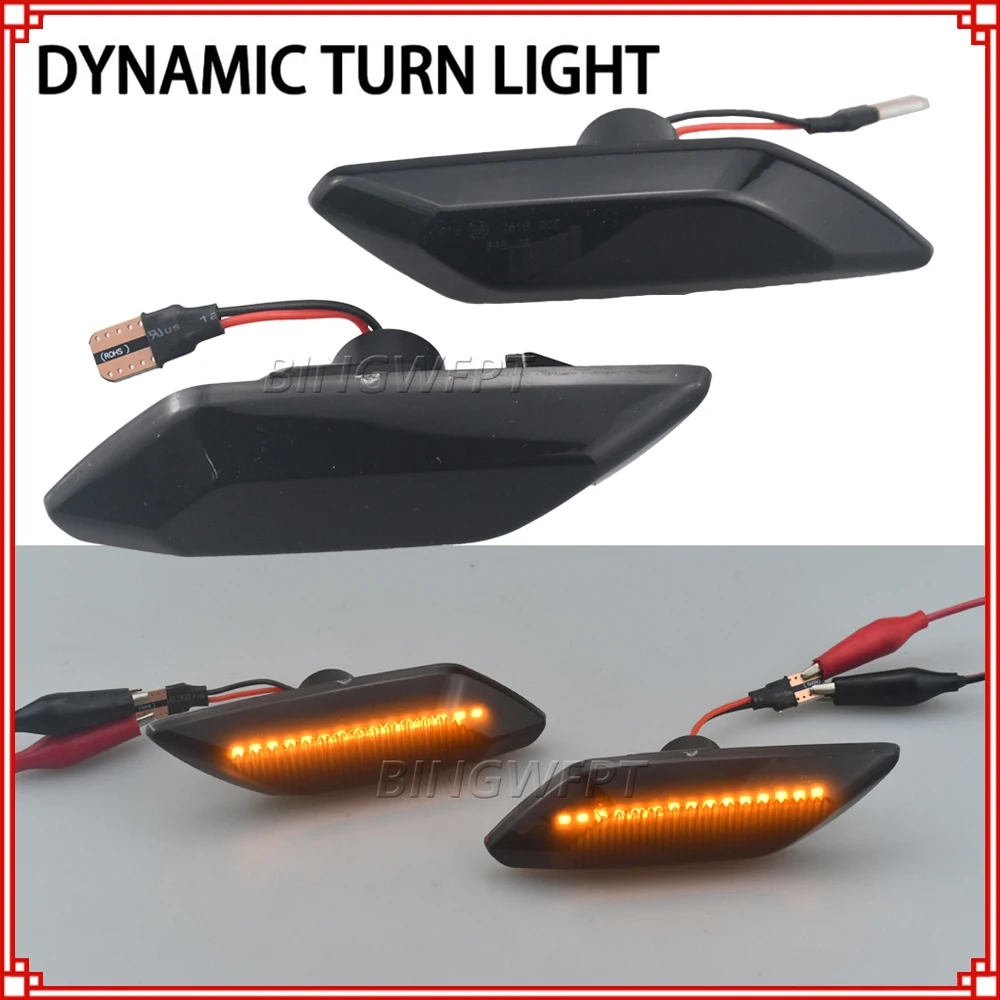 For Dacia Logan MK3 MCV Facelift 2021 2022 2023 2024 Dynamic LED Indicator Fender Side Marker Turn Signal Light Lamp