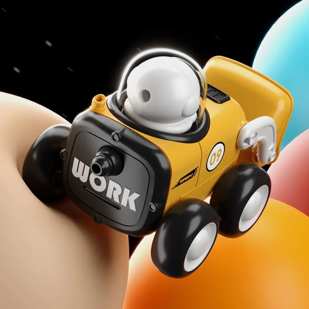 Engineering Vehicle Astronaut Car Whistle Toy Excavator Bulldozer Childrens Cartoon Toy Car Puzzle Cartoon