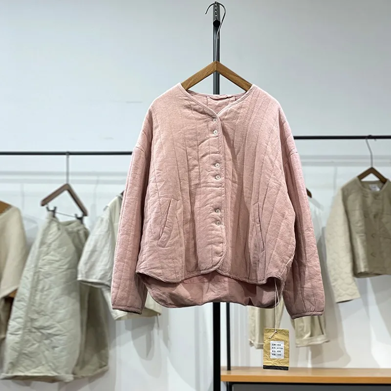 Chaqueta Retro de Aodón con Corte Combinado, Informal y Versátil para Mujer, Prenda Exterior Corta de Moda para Otoño e Inv...