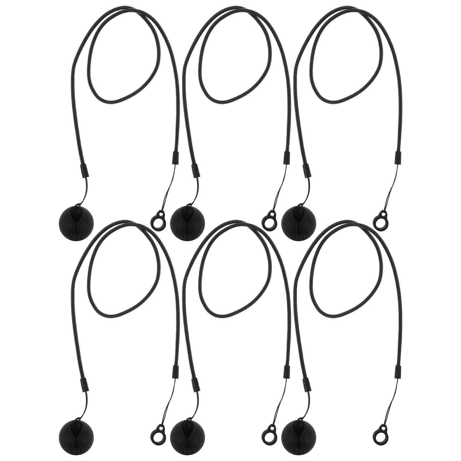 

6 шт., эластичный поводок для ручек с защитой от потери, выдвижной пружинный стилус, 25 дюймов, силиконовая основа, держатель для ручек для офисного стола, буфера обмена