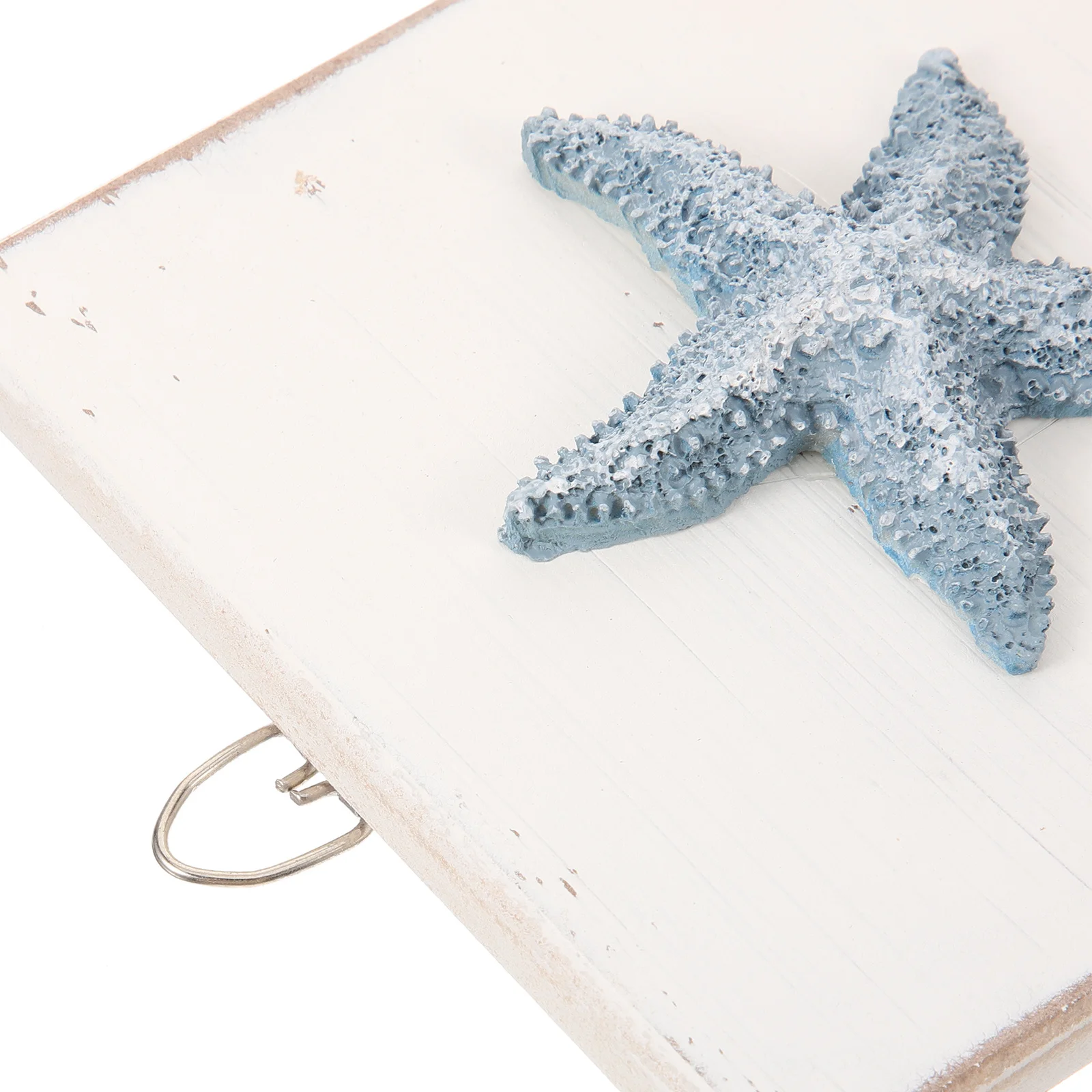 

Sea Star Wooden Wall Hook Mediterranean Style Wall Mounted Hook for Towel Coat Clothes Bathroom Space Saving Organizer