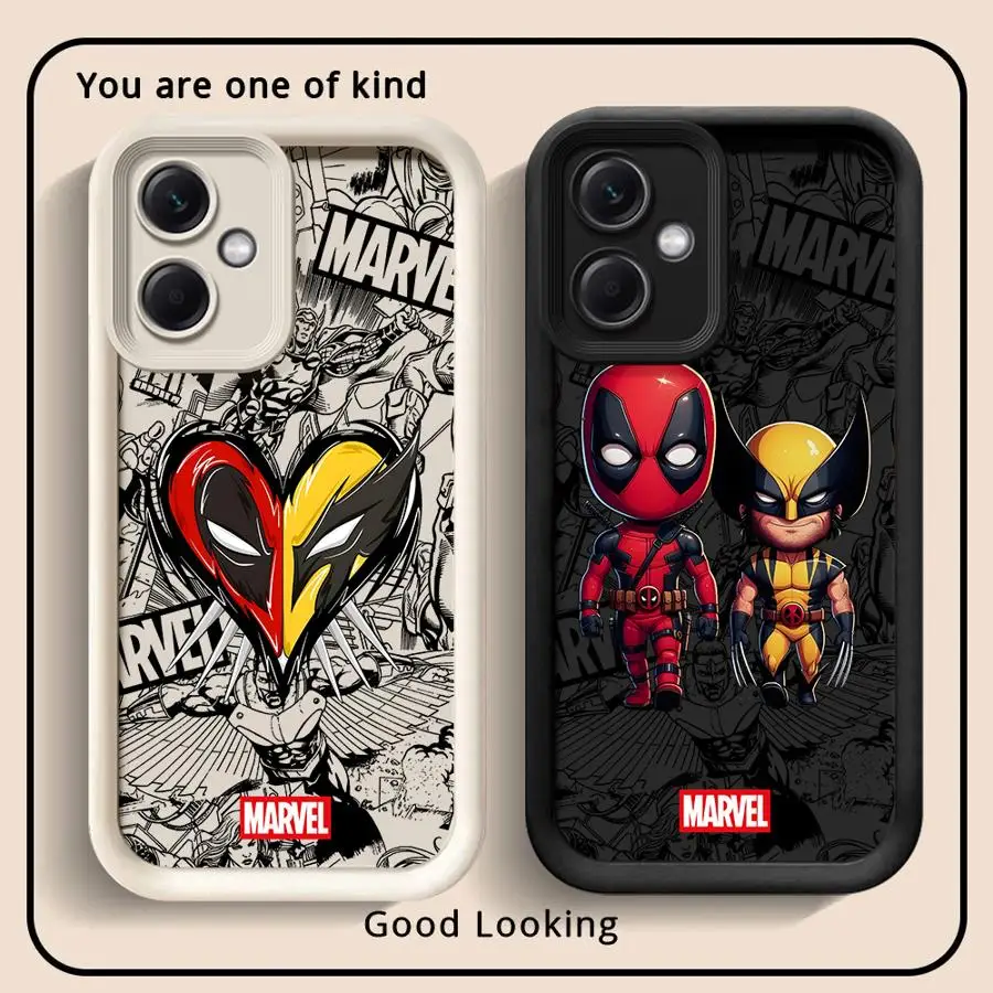 Hot Deadpool Wolverine Case for Xiaomi Redmi Note 10S 11S 13 10 11Pro 12 13Pro 11 12S 14 Pro Plus Soft Cover 