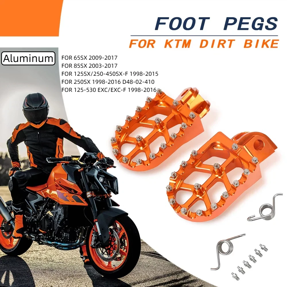 CNC Aluminium Fußrasten Fußrasten Fußrasten Fußrasten Für KTM SX EXC SX-F EXCF XC XC-F XC-W XCF-W 65-530 FREERIDE 250R 990ADVENTURE