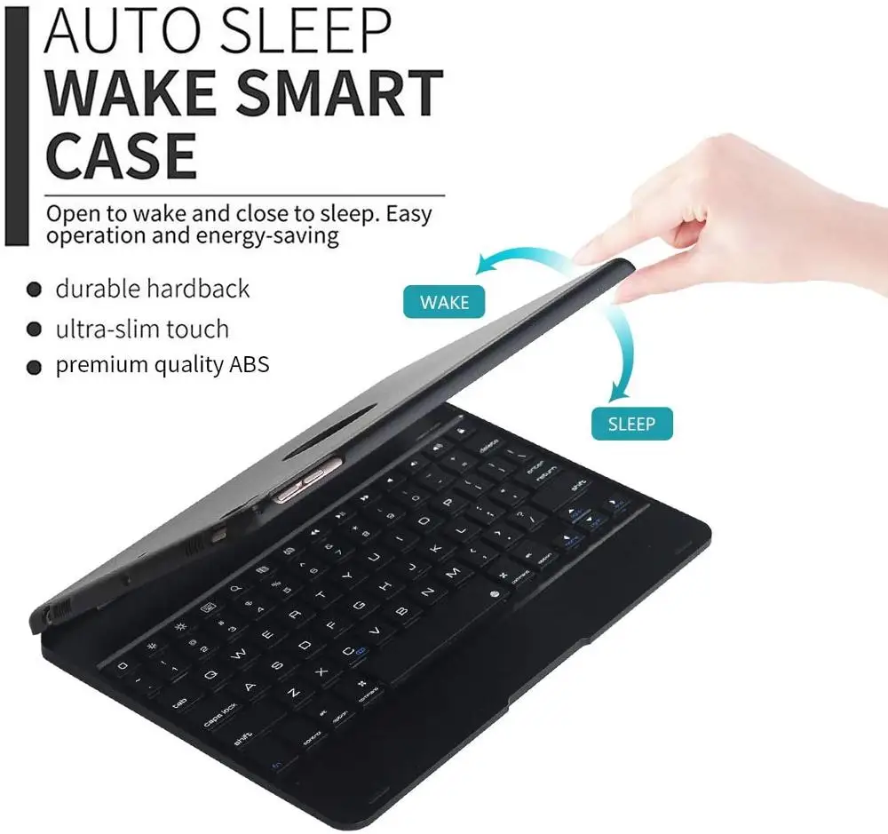 Imagem -04 - Flip Keyboard Case para Apple Ipad Case Bluetooth Ipad Mini 7.9 Mini 8.3 9.7 2023 Air 9.7