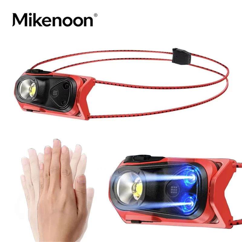 Portable Headlamp Sensor Headlight LED Head USB Rechargeable Mini Flashlight High Brightness 4 Modes Night Working Head Torch