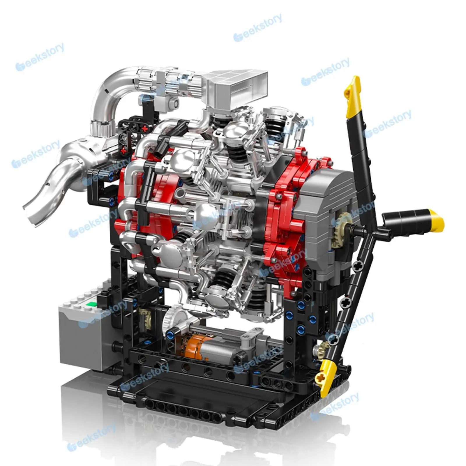 Nowy zestaw klocków konstrukcyjnych modelu silnika samolotu 1147 PCS, wyzwanie dla dorosłych 10211, kolekcjonerski ornament do samodzielnego montażu, zabawka DIY, cegły na prezent