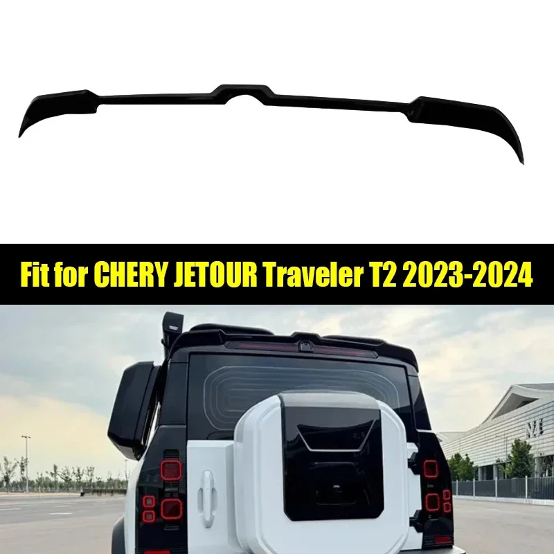 New! Car Small Tail Wing Sports Top Wing Suitable for CHERY Jetour Traveller T2 2023 2024 Roof Fixed Wing Exterior Trim Accessor