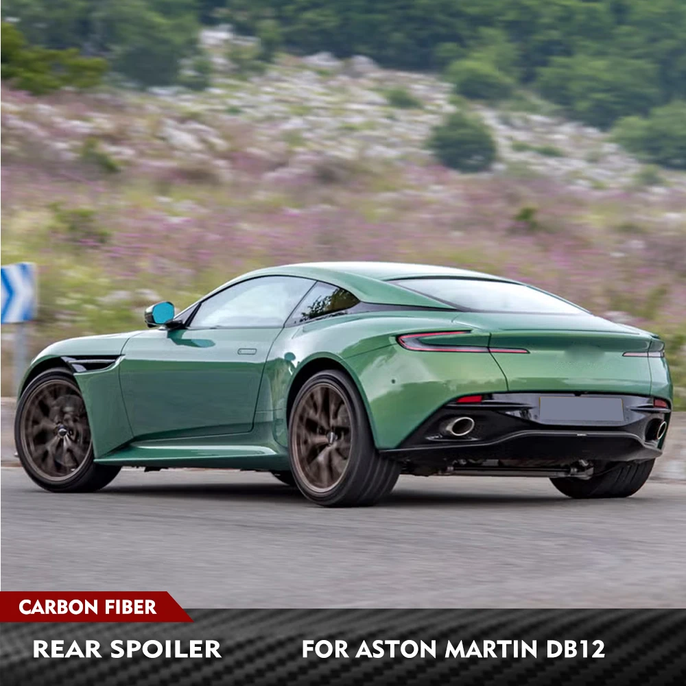 Für Aston Martin DB12 2023-2026 Carbonfaser Heckspoiler Kofferraumspoiler Heckflügel Lippe