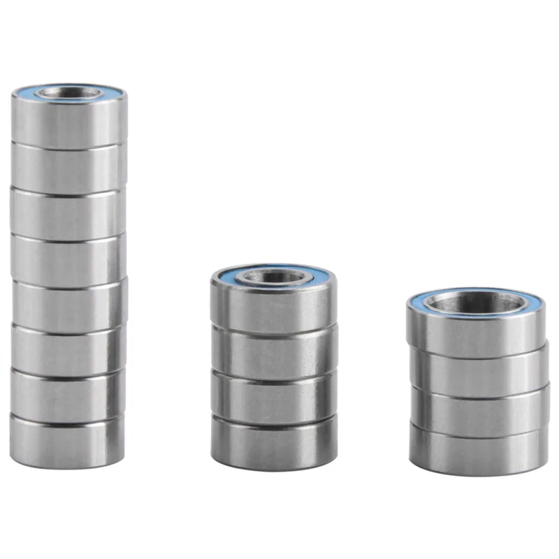 Kit de roulements à billes scellés en caoutchouc, 48 pièces, pour Tamiya TT02 TT-02 TT02D TT-02D 1/10 RC, pièces de mise à niveau de voiture, accessoires-[A68T]