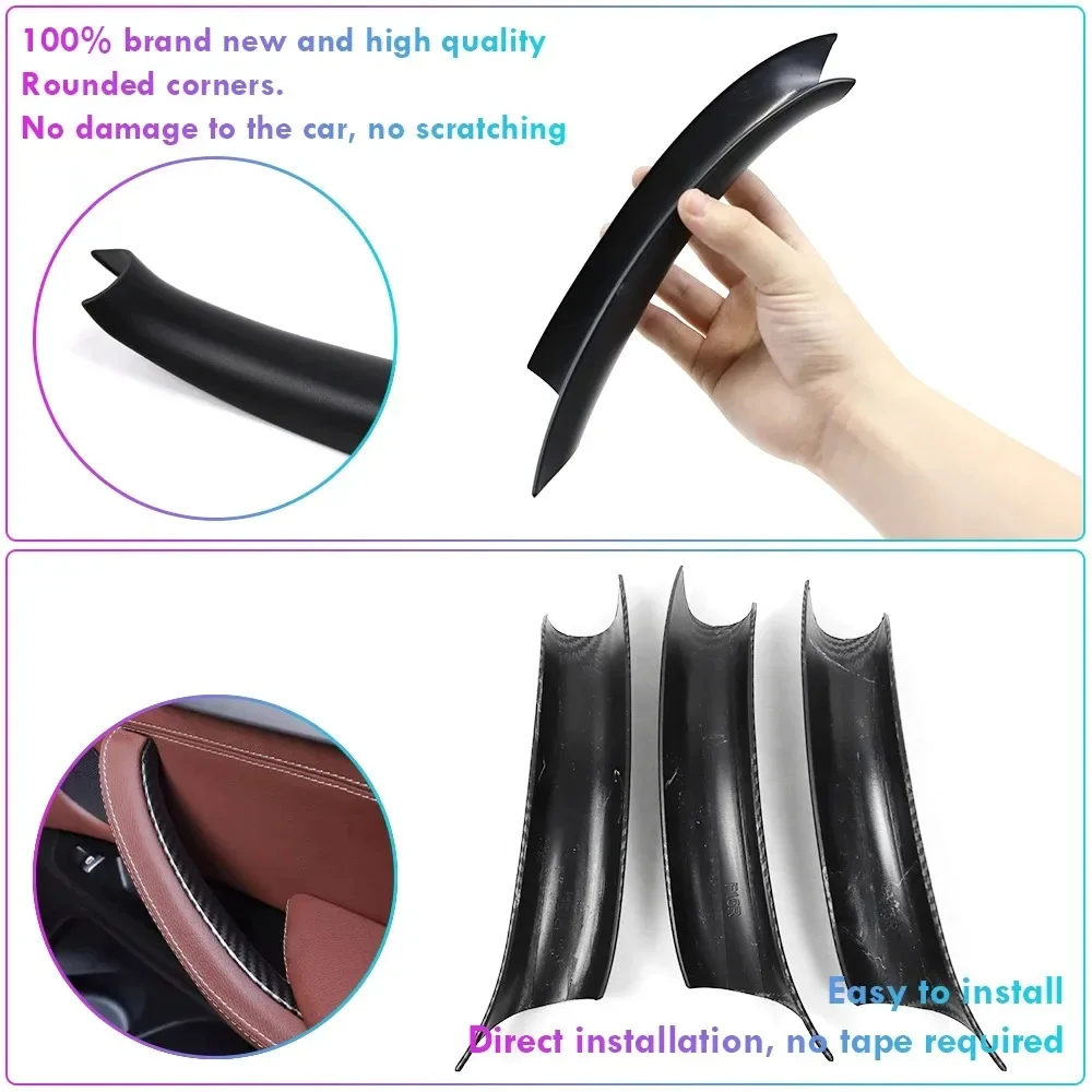 

LHD/RHD 3PCS/Set For BMW X5 F15 X6 F16 2014-2018 Car Interior Door Pull Handle Protective Cover Trim