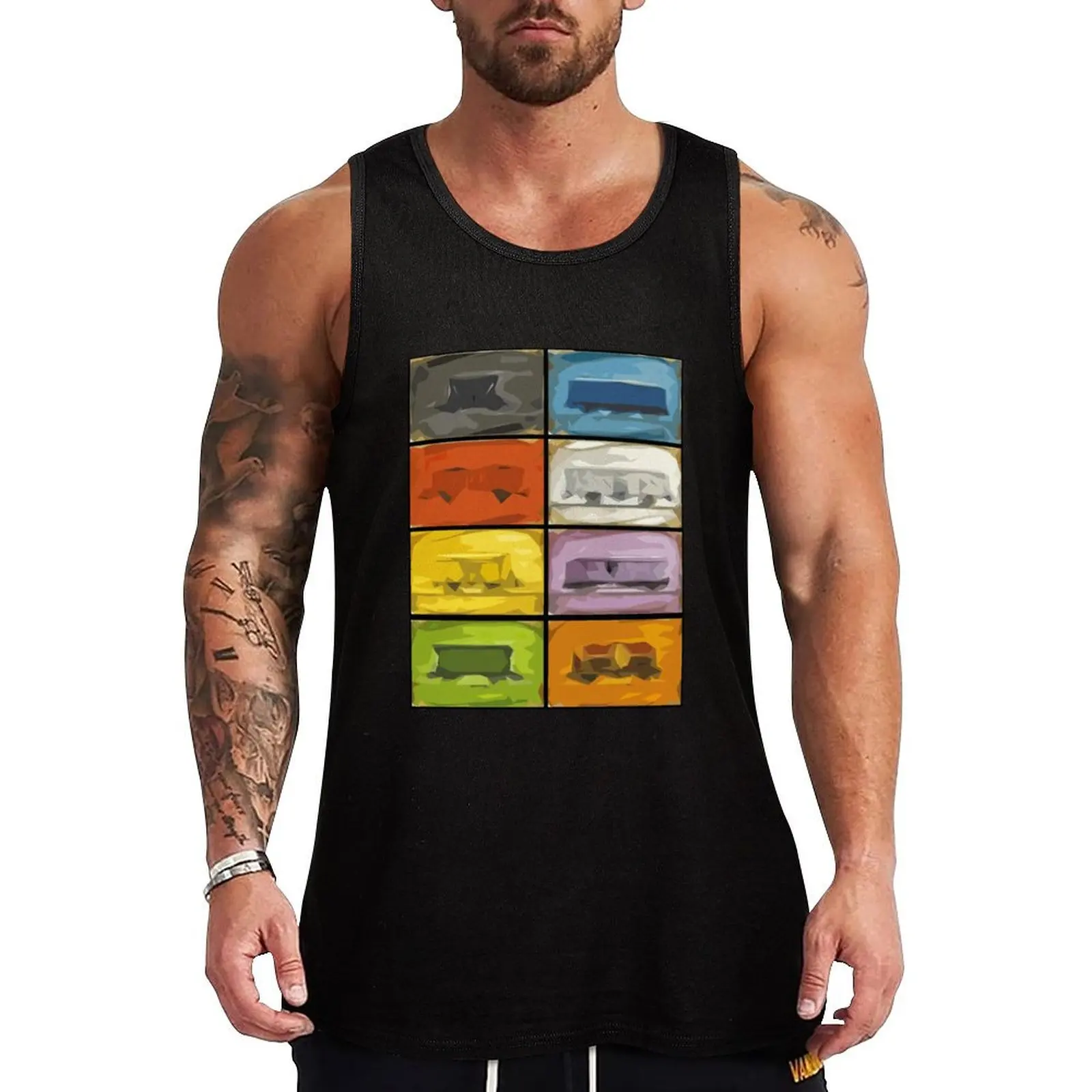 Ticket to Ride Trains Tank Top Durable Stretch Tank Top Casual Athletic Sleeveless