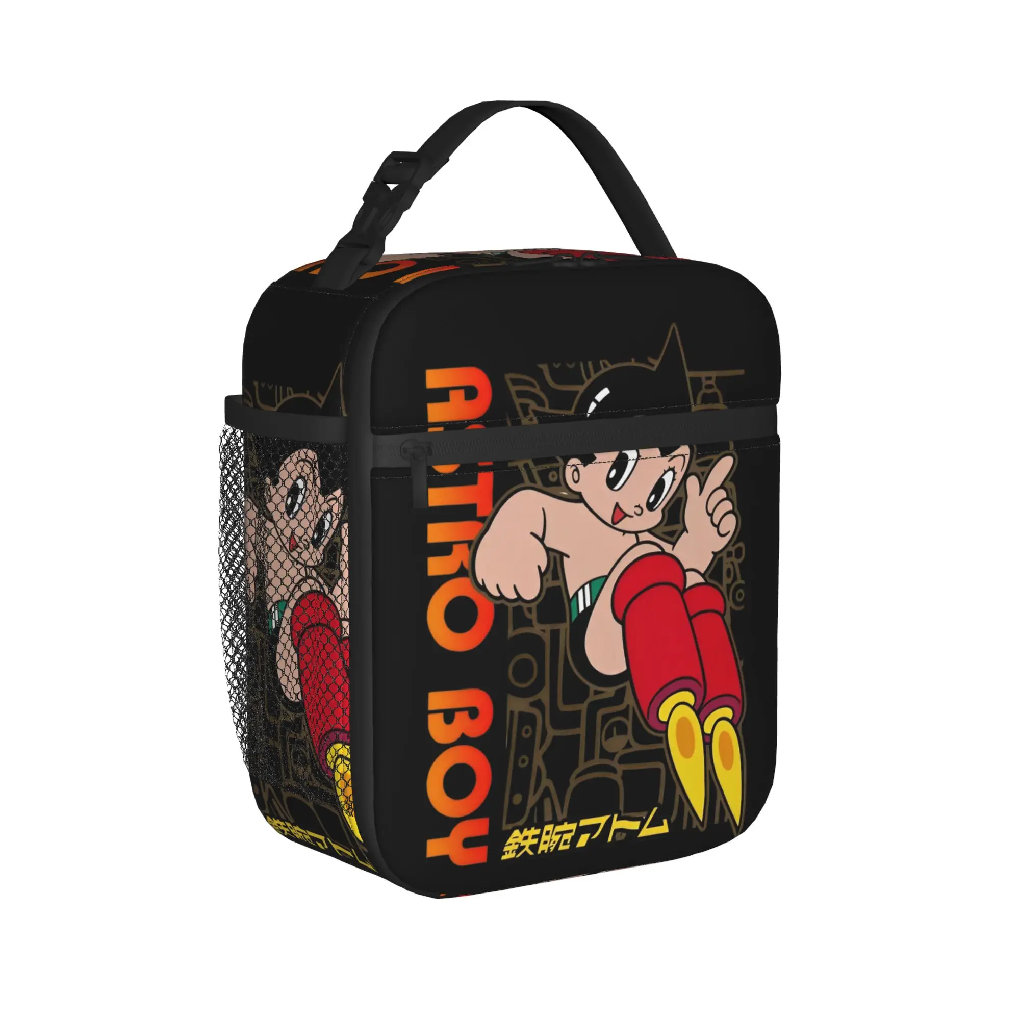 

Термосумки для обедов Astro Boy Manga Anime, многоразовые термосумки, контейнеры для еды, вместительные ланч-боксы Mighty Atom Astroboy