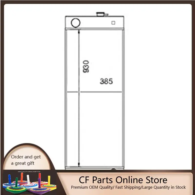 Water Tank Radiator 23B0373131 for Komatsu GD555-5 Grader