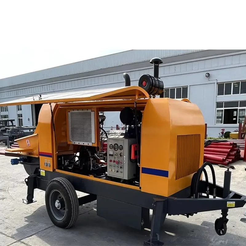 Concrete Trailer Pump Concrete Pump Accessories Pump Concrete Machine  for High Floors