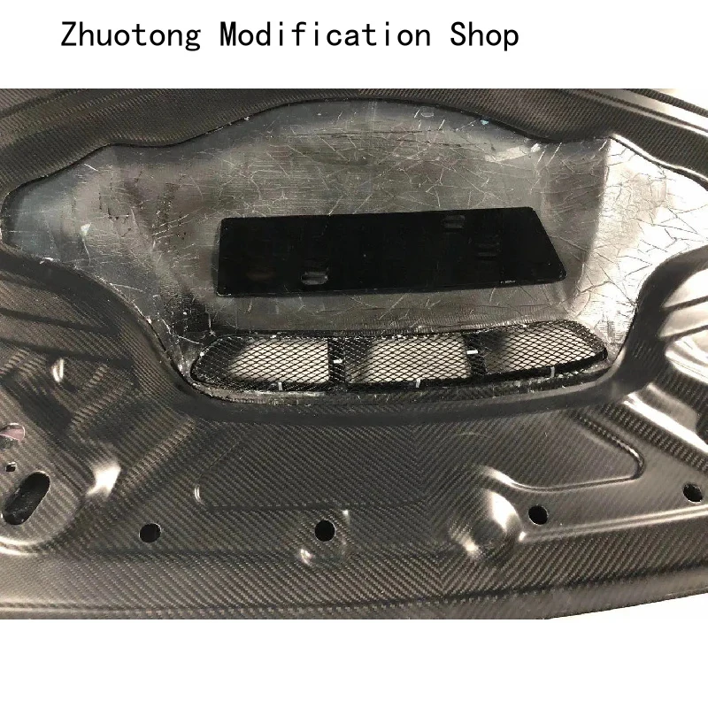 High Quality OEM Dry Carbon Fiber Body Accsori CS Style Engine Hood Boonet MC Front Bumper Cover