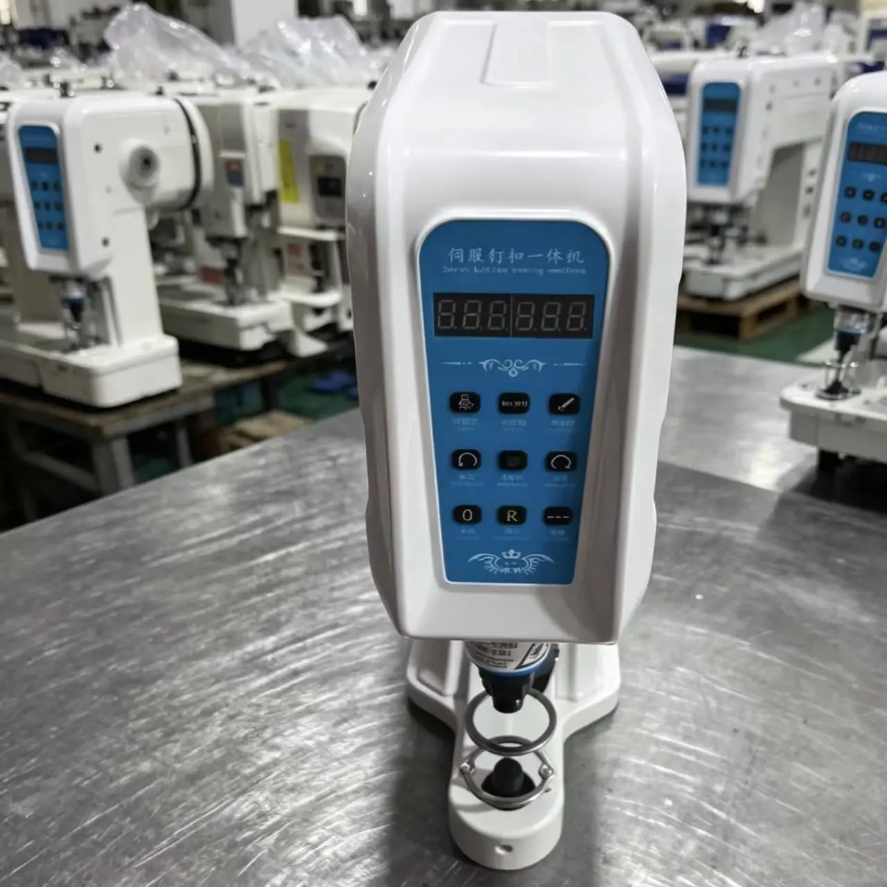 JUKKY JK818 Automatic Snap Button Machine Semi-automatic Computer Anti-hand Button Machine for Clothing Buttoning New