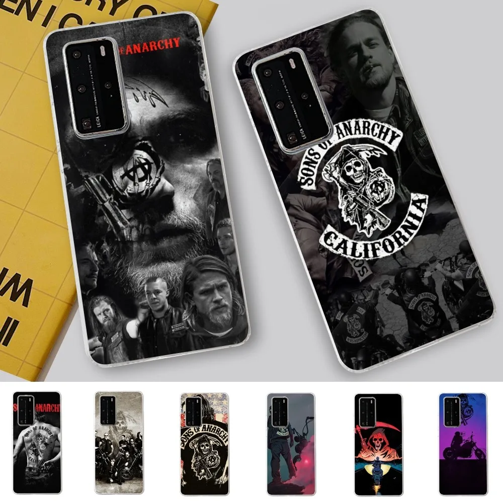 American TV Sons Of Anarchy Phone Case for Samsung S21 A10 for Redmi Note 7 9 for Huawei P30Pro Honor 8X 10i Cover