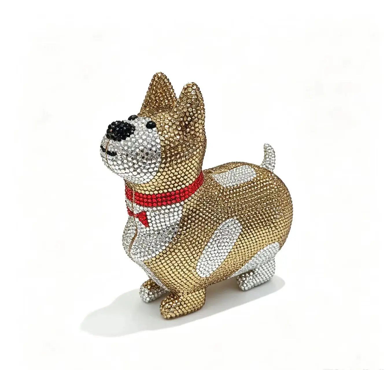 Premium Dinner New Diamond Spotted Dog Shape Diamond Dinner