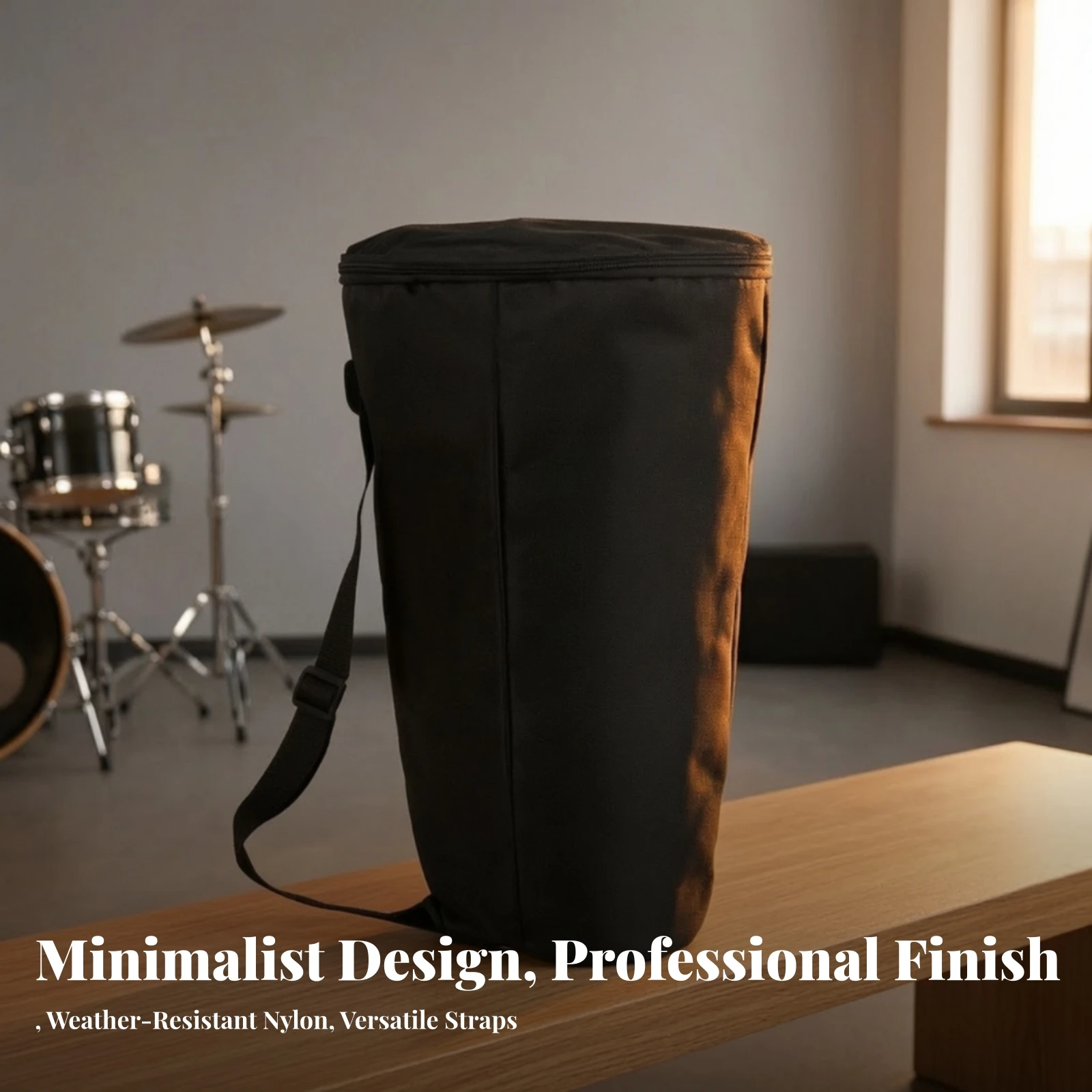 Drum Carry Bag Lightweight African Drum Bag Portable Sturdy for Drummers, Travel, Performances