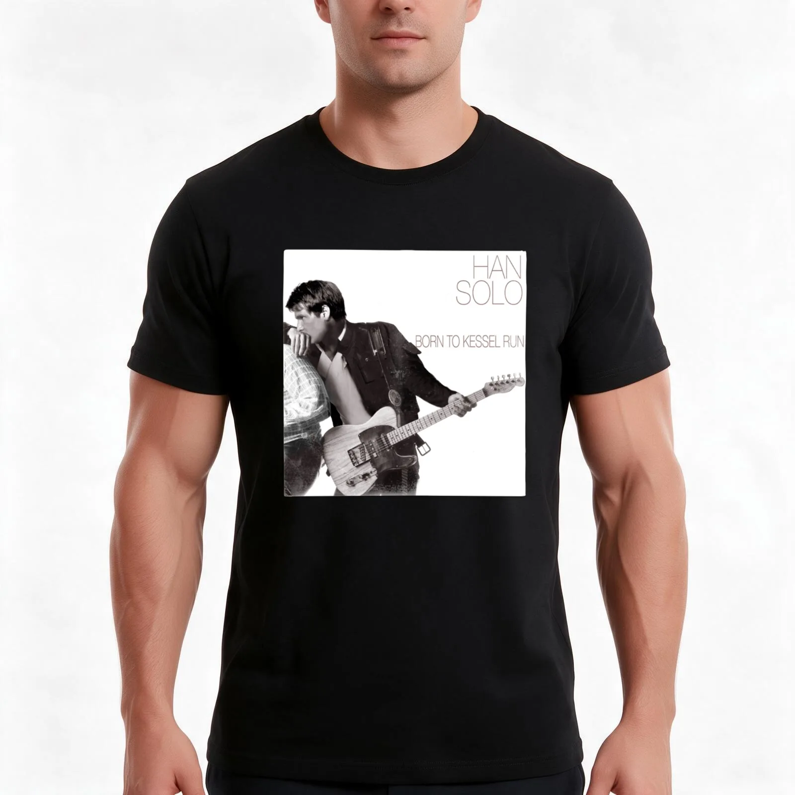 Born to Kessel Run (Vinyl Album Version) T-Shirt, Summer Casual Cotton Tee, Oversized Streetwear Tops, Vintage Graphic Print
