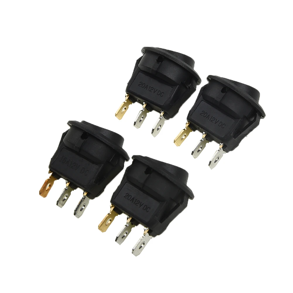 

4Pcs DC12V Waterproof Light Toggle Switches, Easy Installation, Long Lasting Performance, Perfect for Car Chassis Lights