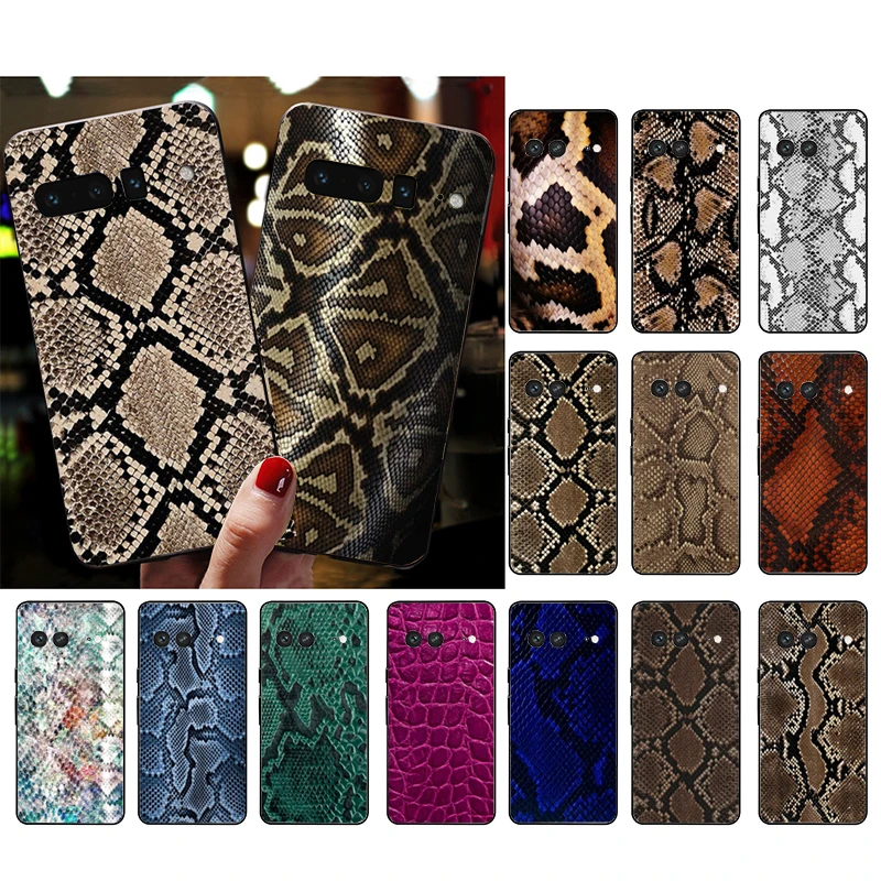 Python Snake Skin Phone Case For Google Pixel 9 Pro XL 8 7 6 Pro Pixel 8A 7A 6A 4A 3A 3XL Pixel 8 7 6 5 4