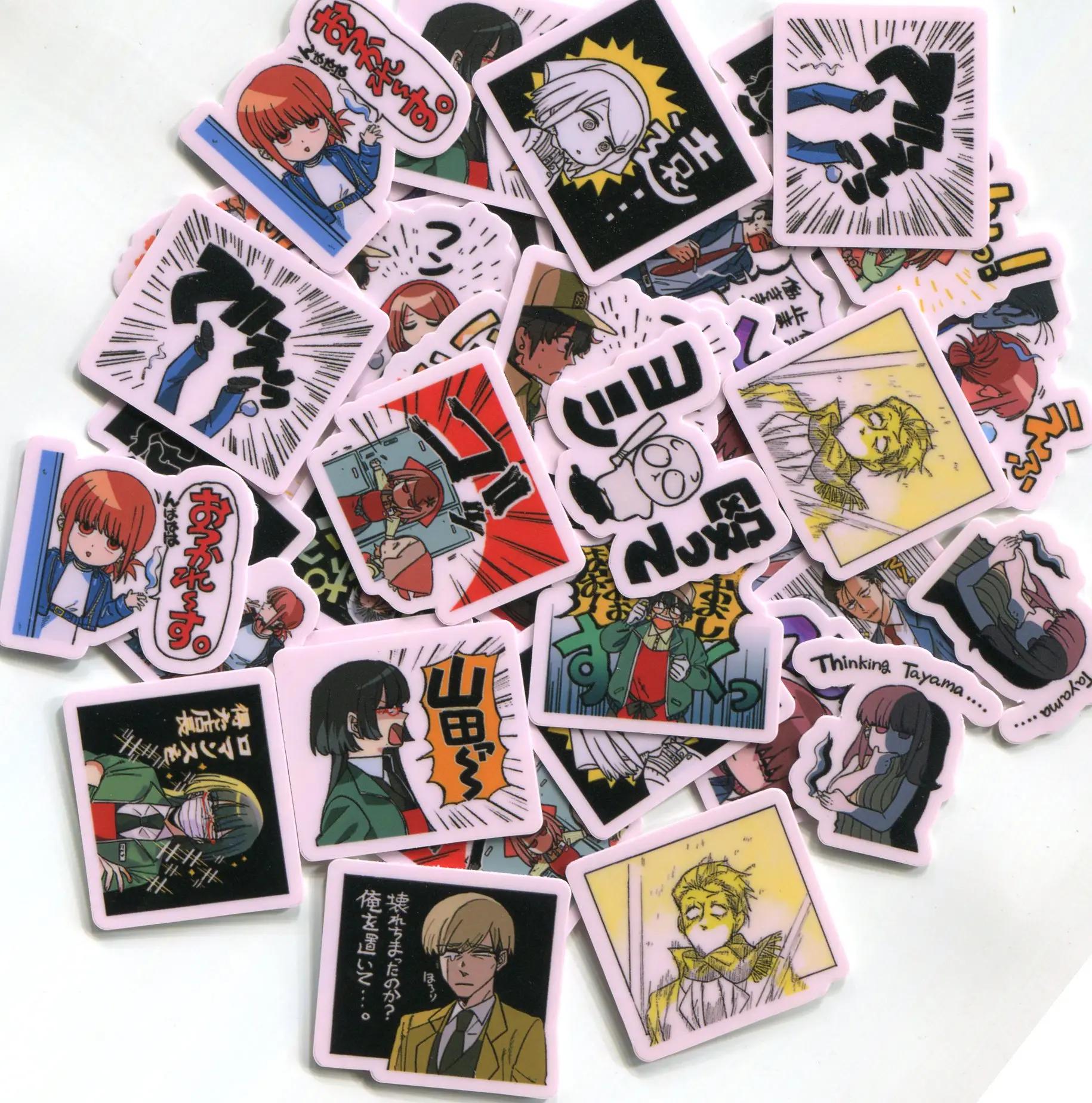 Super No Ura De Yani Suu Futari Smoking Behind The Supermarket With You Stickers Anime Cosplay Luggage Guitar Scrapbook Decal