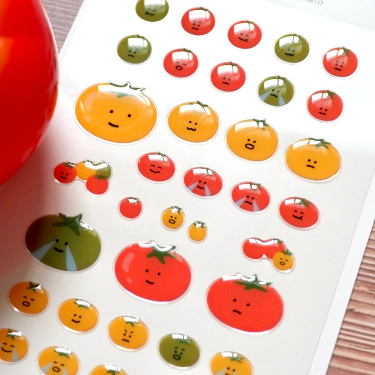 Korean Import Suatelier Awesome Tomato Sticker Scrapbook Decor Stationery DIY Stickers School Office Journaling Supply 1184