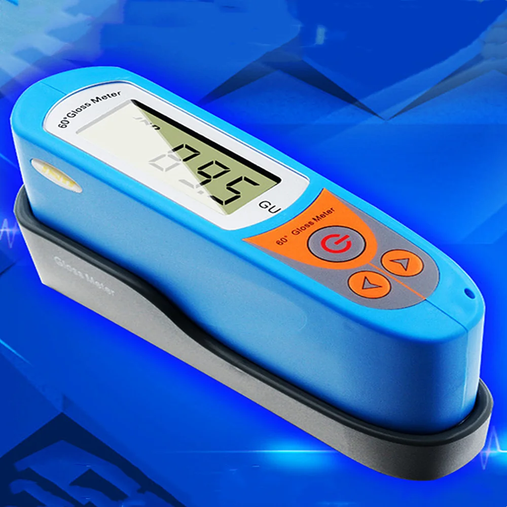 Digital 60 Graus Brilho Medidor 0199.5 gu de Borracha Cerâmica Plástico Pedra Couro Glossmeter Carro Pintura Glossiness Tester Ma6