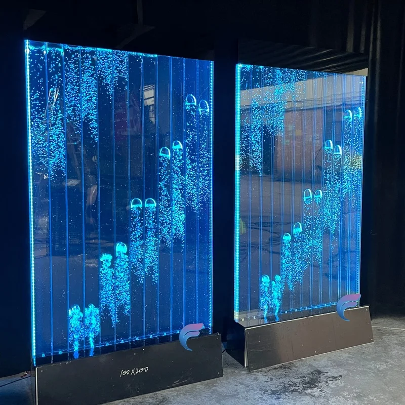 custom.Decorative Restaurant Color Changing LED Bubble Wall Panel with Acrylic Material Customizable Size Wireless/R