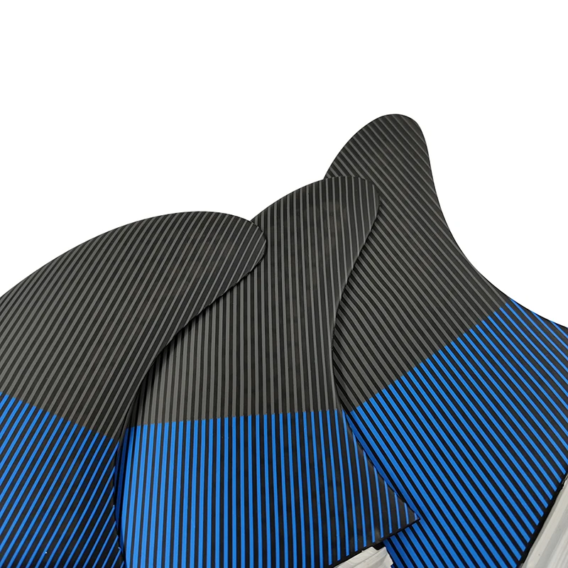 UPSURF FCS 2 Stripe Style Surf Fins Medium/Large Size Surfboard Fins Thruster Tri Fins Double Tabs 2 Fibreglass Short Board Fins