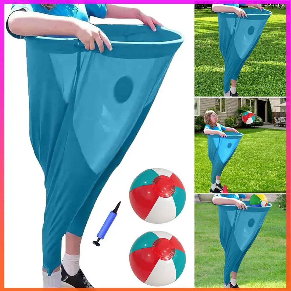 おばあちゃんパンツ ヤードゲームセット パーティーゲームパンツ 子供用 大人用 (ブルー 2ボール)