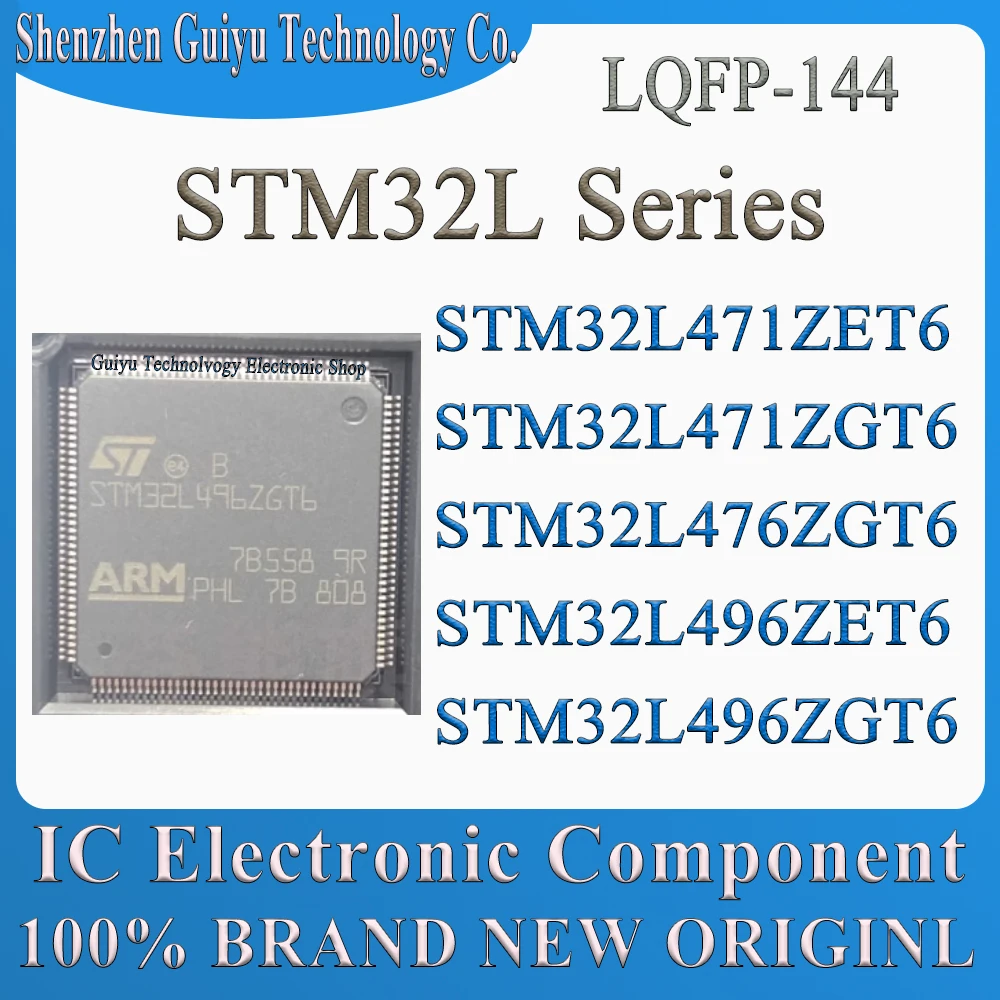 STM32L471ZET6 STM32L471ZGT6 STM32L476ZGT6 STM32L496ZET6 STM32L496ZGT6 STM32L471 STM32L476 STM32L496 STM32L LQFP-144 IC MCU Chip