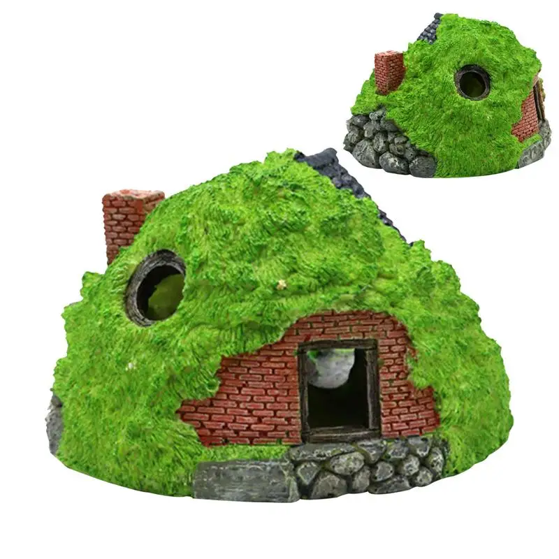 Aquarium Decoration Hobit Resin Fish And Shrimp Hole Hiding Nest Hollow Hole Marine Shelter Fish Tank Small Aquarium Decoration