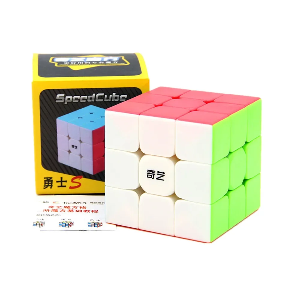 

Qiyi Warrior S Magic Cube Красочные наклейки Скорость 3x3 Куб Антистресс 3x3x3 Обучающие развивающие кубики-головоломки Игрушки