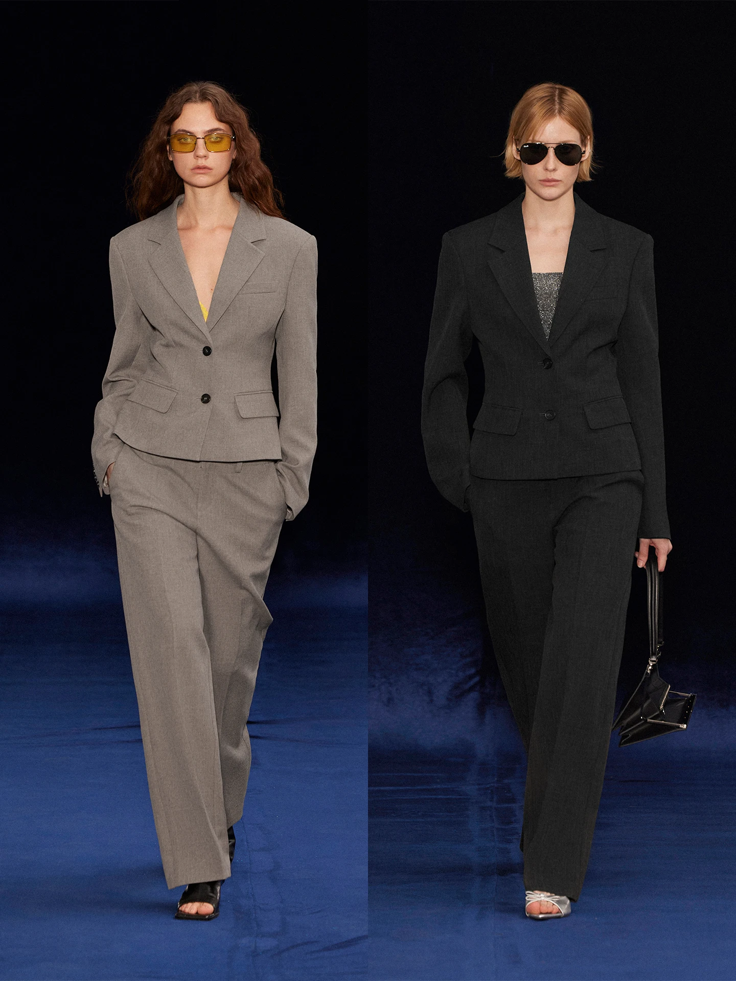 

Женское пальто-пиджак Randpieer Retro Series с утянутой талией, широкими плечами, на одной пуговице, с длинными рукавами