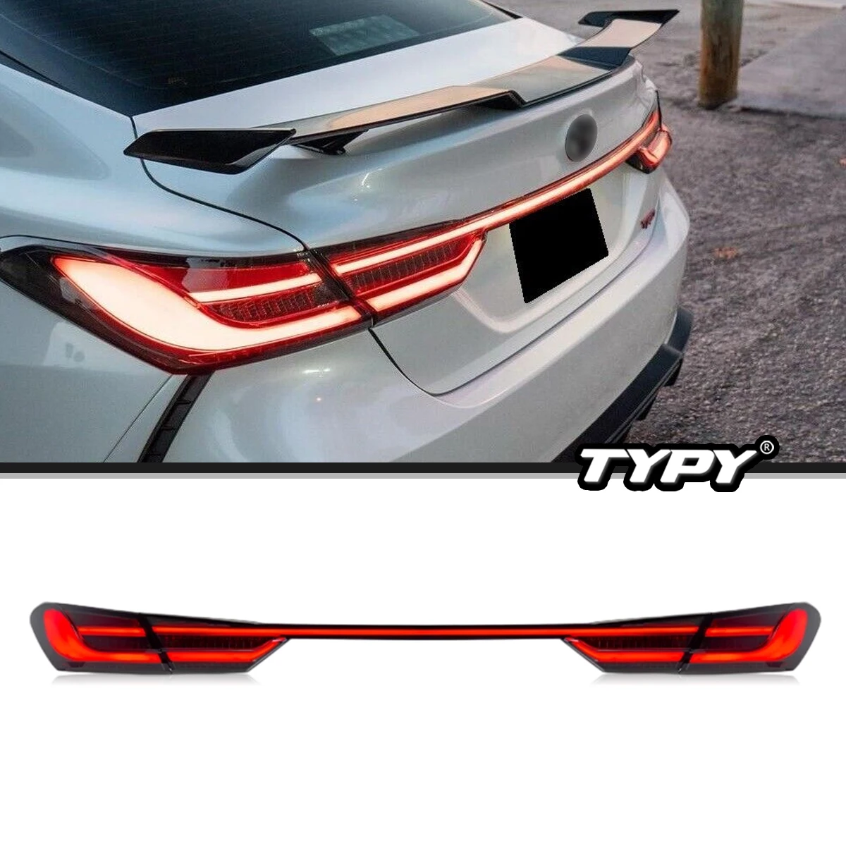 

LED Car Lights Through Tail Lamps Assembly For Toyota Camry 8th Gen 2018-2022 Rear Tail Lights DRL Start-up Dynamic Light Brake