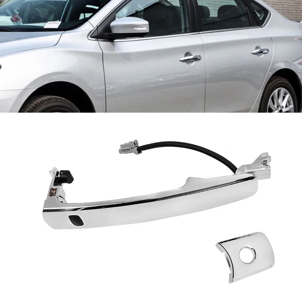 Умный дверной замок автомобиля, внешняя ручка для Nissan Murano Infiniti FX35 FX45, серебристый цвет