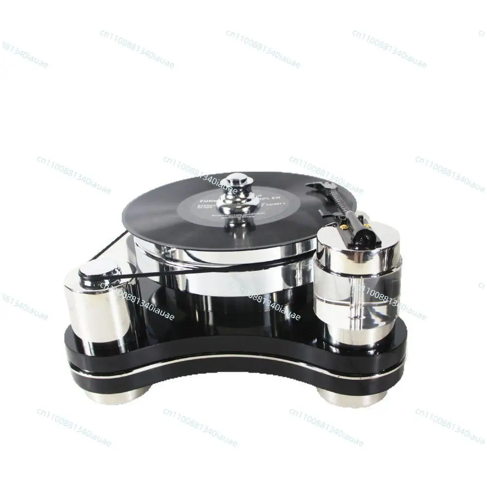 

Minimalist Modern Vinyl Record Player Stainless Steel Model Room Hotel Clubhouse Living Room Ornament Decoration