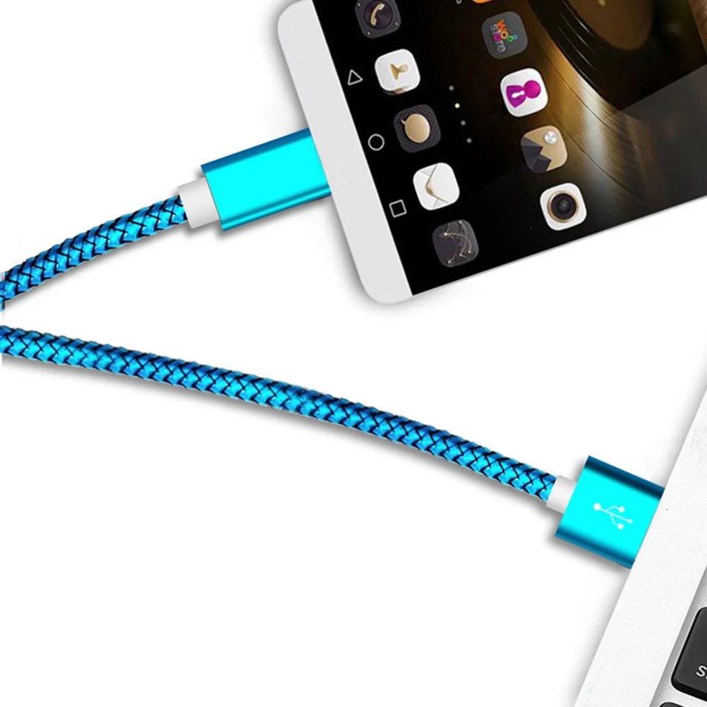 

Nylon Braided Micro USB Cable 2.1a Fast Charging Data Sync for Phones Tablets S7 USB Cable