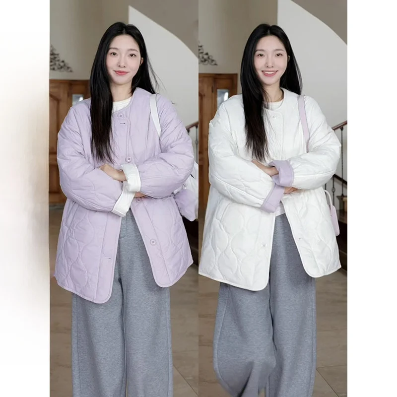 

Co99 Шерстяное пальто Lazy Sle Свободный крой Двусторонняя одежда Зимняя универсальная верхняя одежда Fce-Lined Нож-брюки Женские Fa...