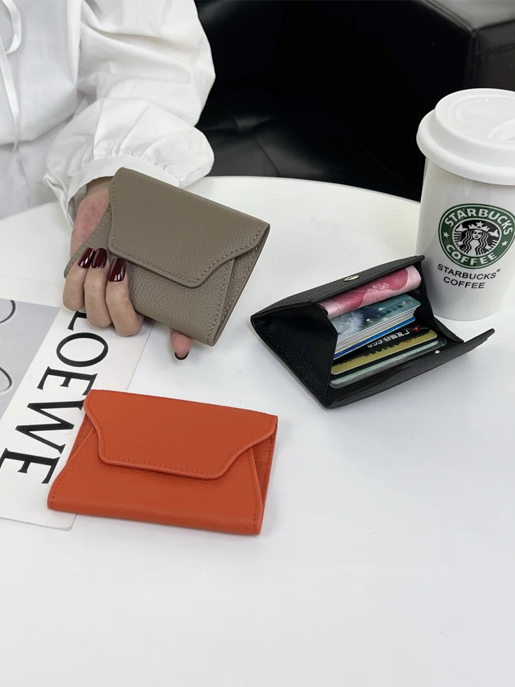 

Exquisite ort Women's Wallet Soft Cowhide Driver License Coin Purse Ultra-thin Faionable Card Holder Korean Sle Leather