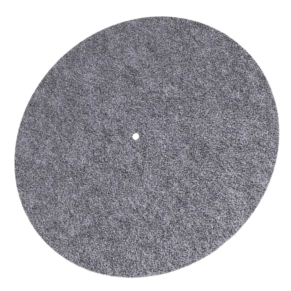 

Felt Turntable Mat Vinyl Record Player Sound Absorbing Slipmat Non Slip Protective Cushion Universal DJ Accessory Black Platter